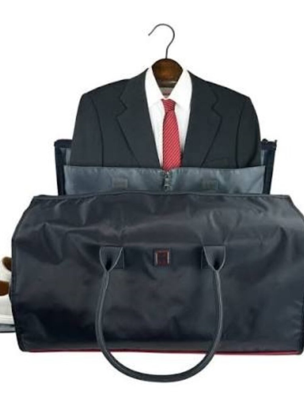 NWT Swissgear Weekend Duffel black Business foldabale Travel Bag 12" x22" x12"